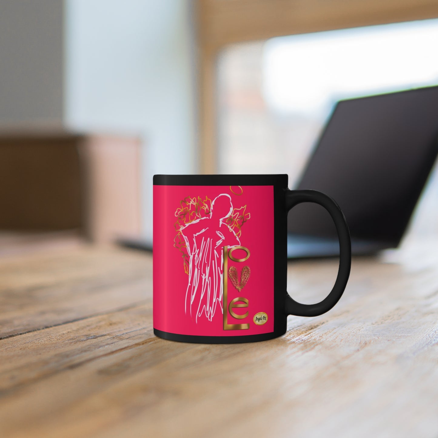 Angel Leanin' on Love Mug 11 oz.