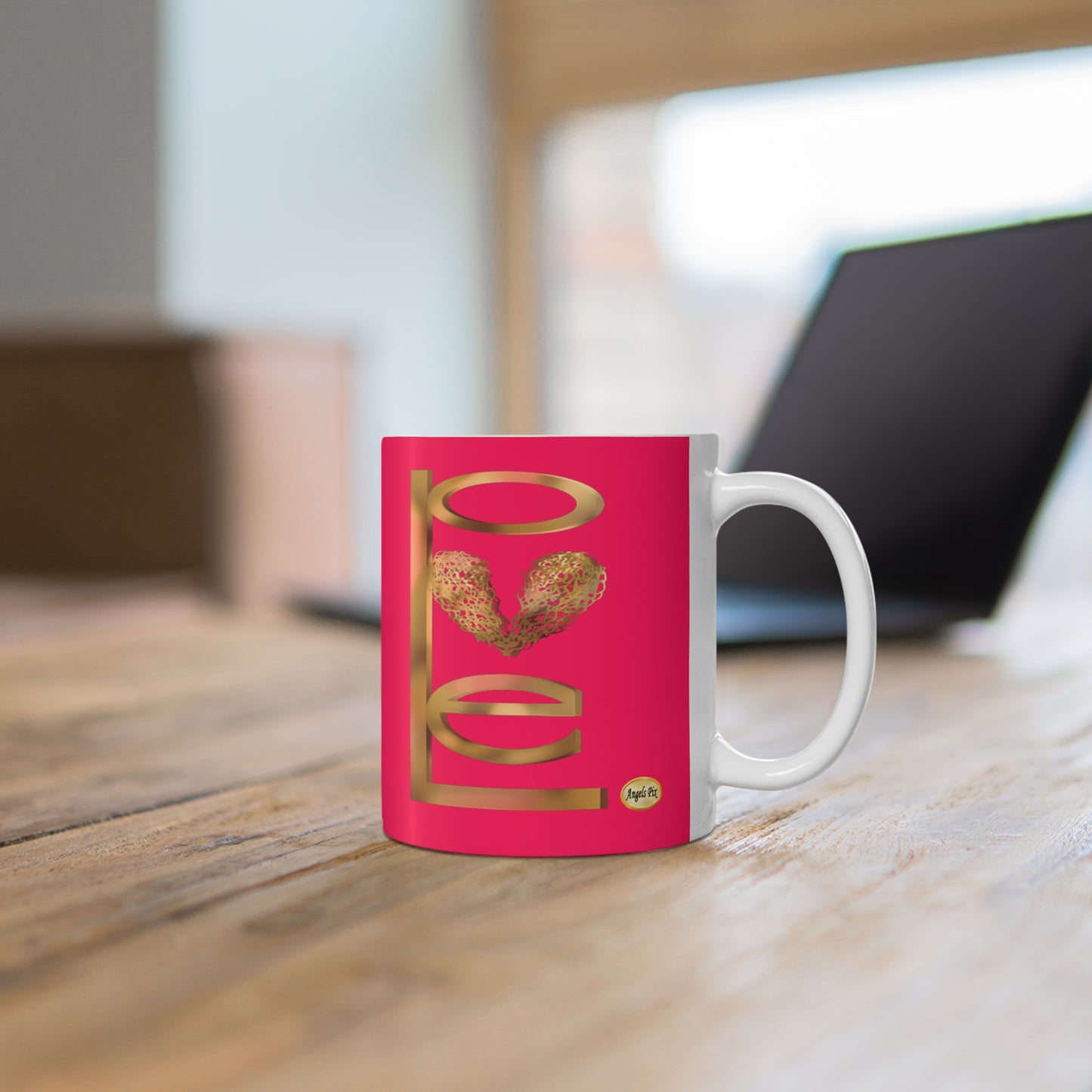 Pink Gold Love Mug 11 oz.