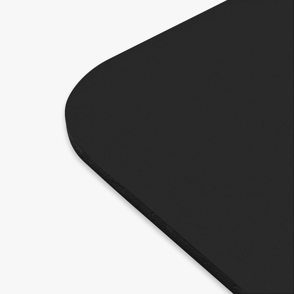 Love Silver on Black Mouse Pad