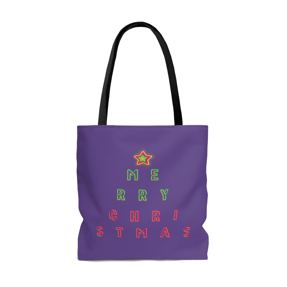 Christmas Tree Neon Tote (Purple)