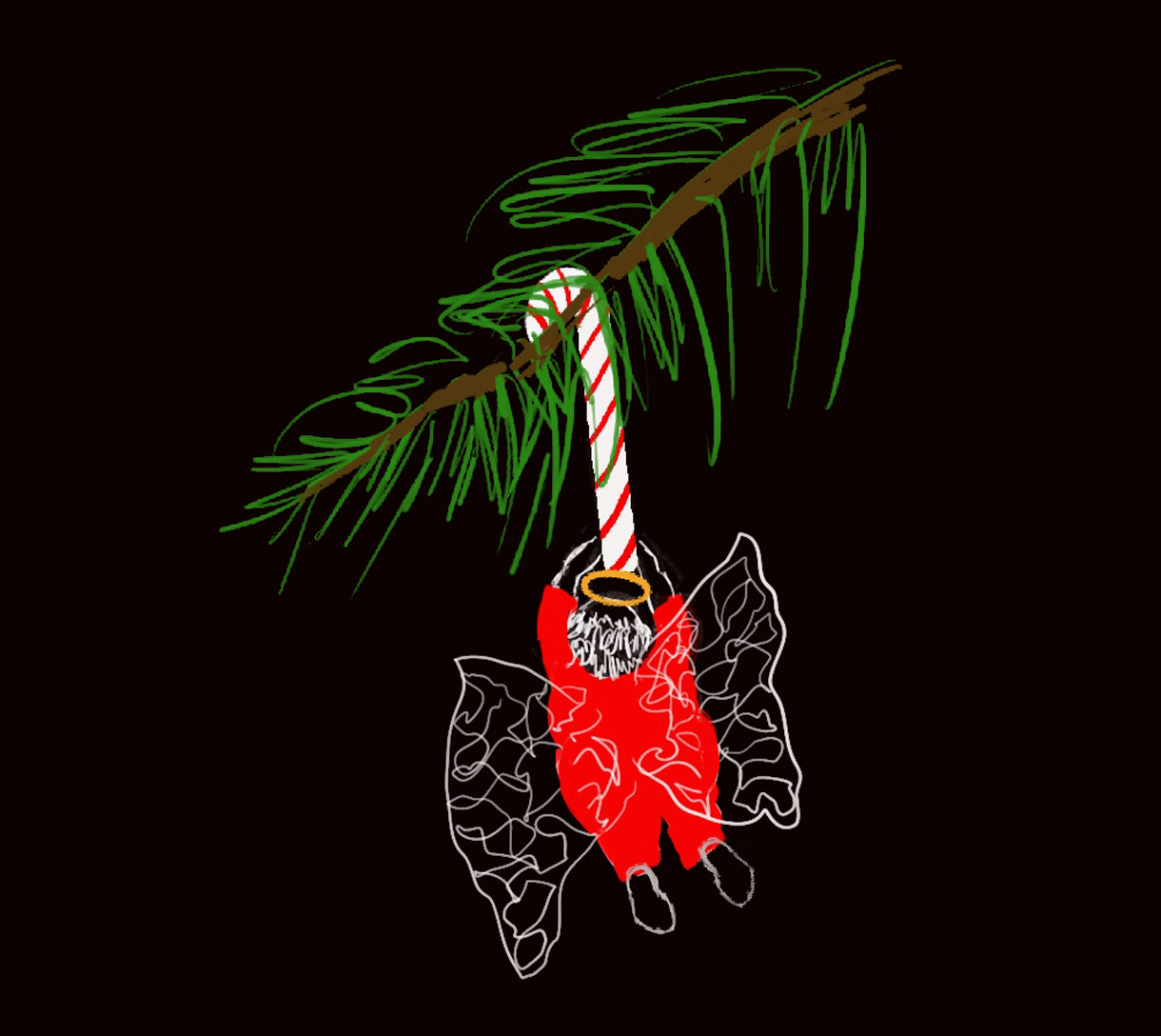 Naughtiest Angel Folding Tote