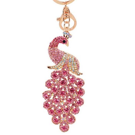 Peacock Purse Dangle Keychain