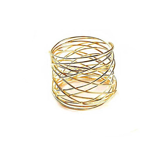 BIG Metallic Mesh Scarf Ring