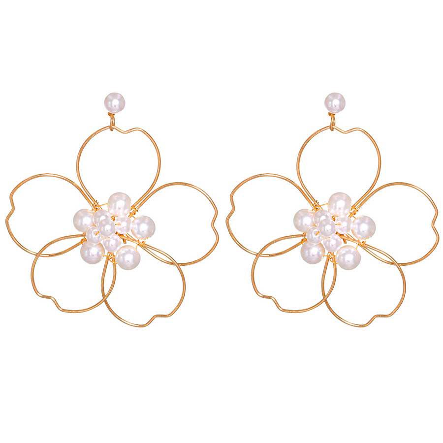 Pearl Flower Earrings