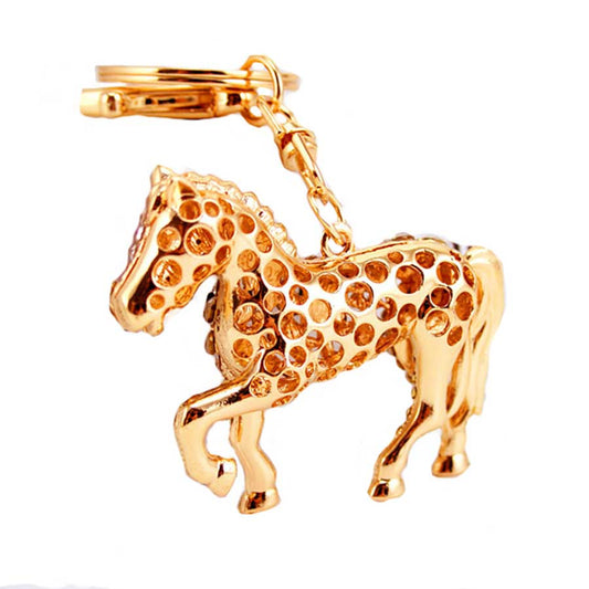 Horse and Saddle Purse Dangle Keychain