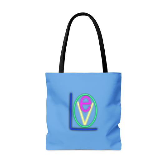 NEON Navy Love Tote Gift for Mom Present for Daughter Gift for Wife Present Girl Friend Birthday