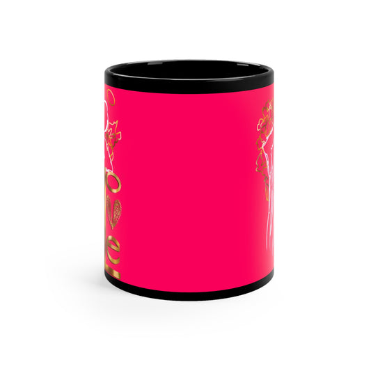 Angel Leanin' on Love Mug 11 oz.