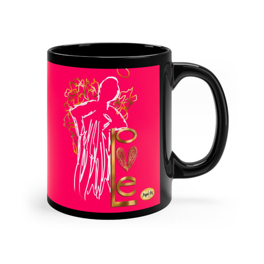 Angel Leanin' on Love Mug 11 oz.