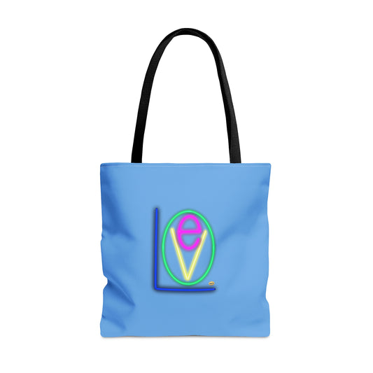 NEON Navy Love Tote Gift for Mom Present for Daughter Gift for Wife Present Girl Friend Birthday