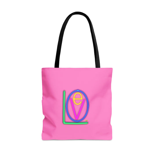 NEON Green Love Tote is perfect for all those errands! It's so bright and colorful that you won't mind getting out of the house for a while.