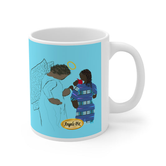 Angel Gramma's Visit Mug 11 oz.