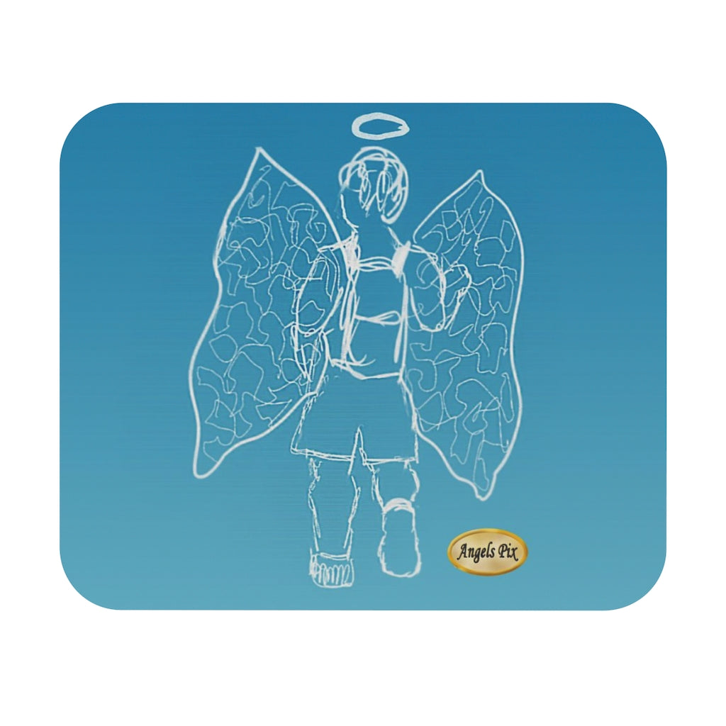 This guardian angel has his backpack filled with miracles