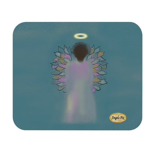 black guardian angel "black angel" mouse pad "african american"