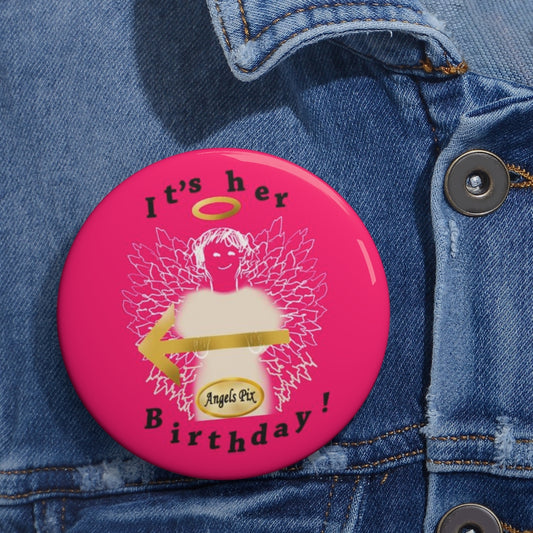 Angel's It's Her Birthday Pin