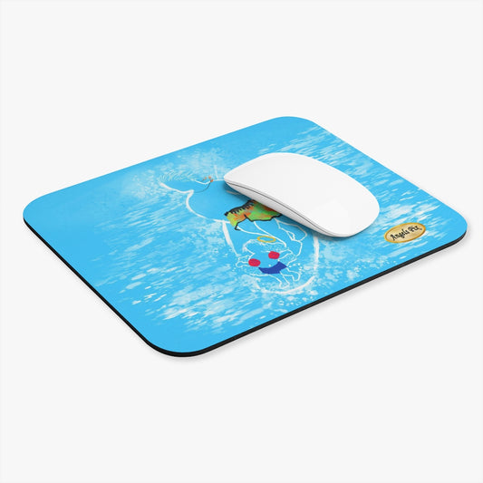 Angel and Surfer Dude Mouse Pad