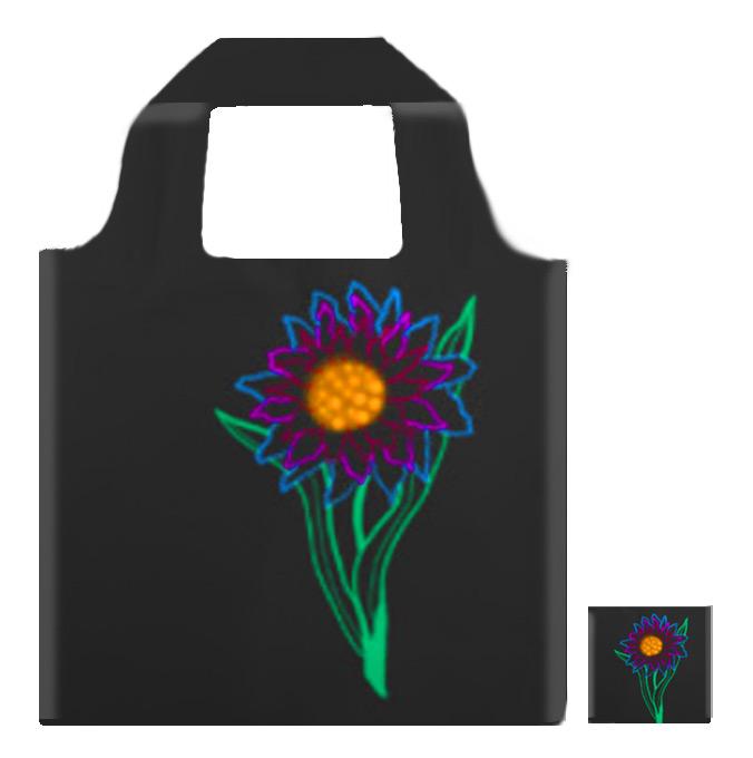 This neon tote bag is modern and retro.  What a perfect gift!
