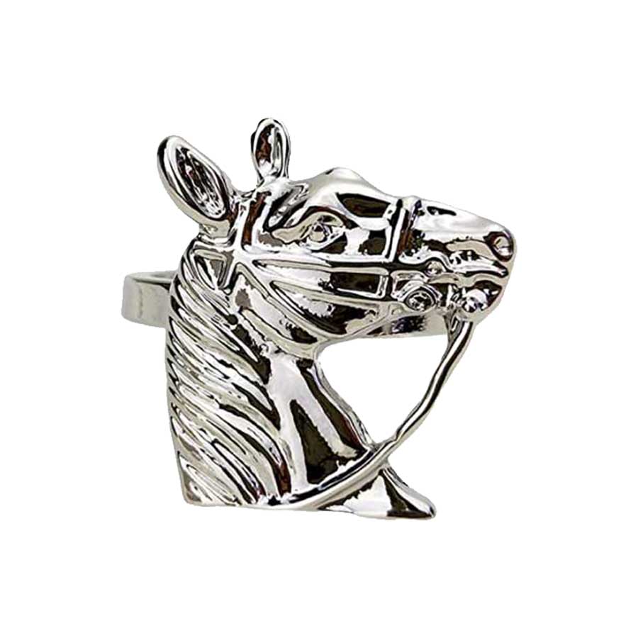 The perfect gift for a horse lover.  Wear this big scarf ring when you ride on those cold days.