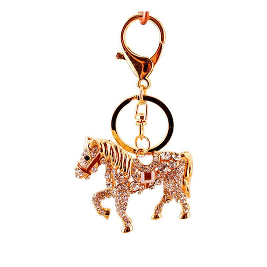 Horse and Saddle Purse Dangle Keychain