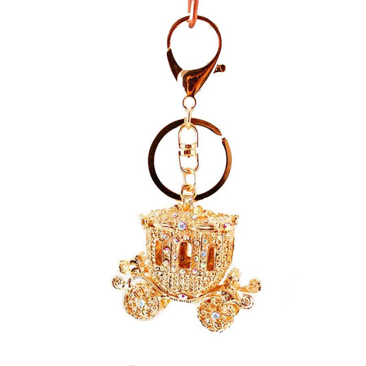Royal Carriage Purse Dangle Keychain