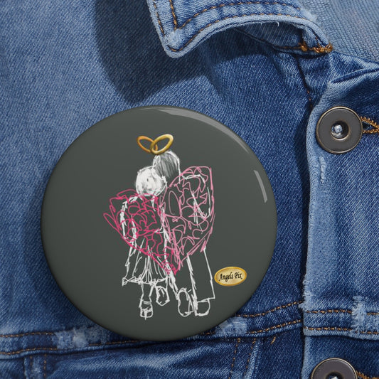 Angels' Wings Heart Pin